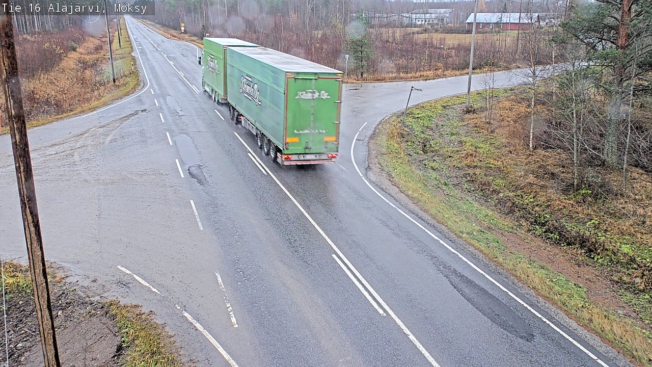 Weather Camera Image Väg 16 Alajärvi, Möksy, Alajärvi, Etelä-Pohjanmaa