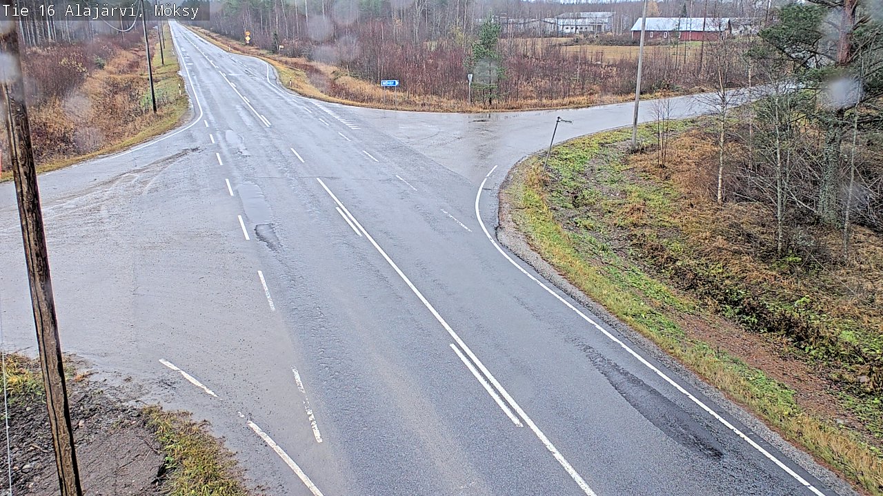 Weather Camera Image Väg 16 Alajärvi, Möksy, Alajärvi, Etelä-Pohjanmaa