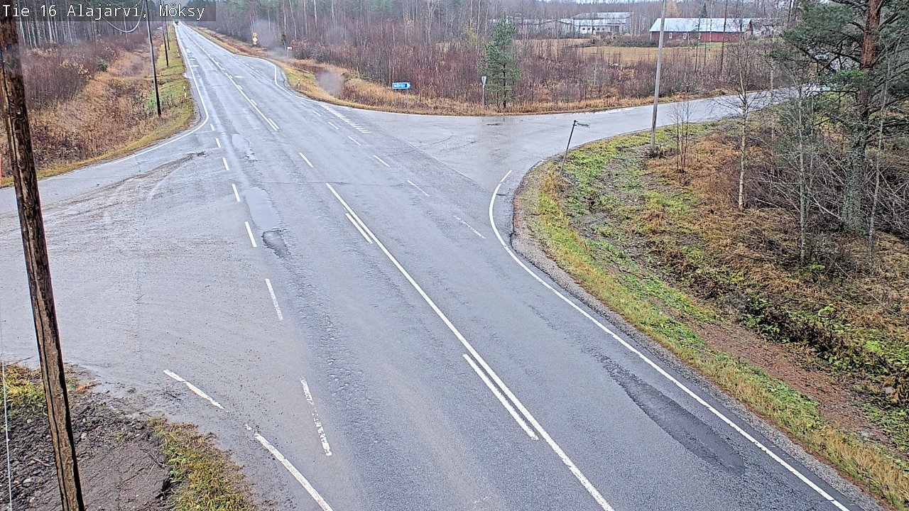 Weather Camera Image Väg 16 Alajärvi, Möksy, Alajärvi, Etelä-Pohjanmaa