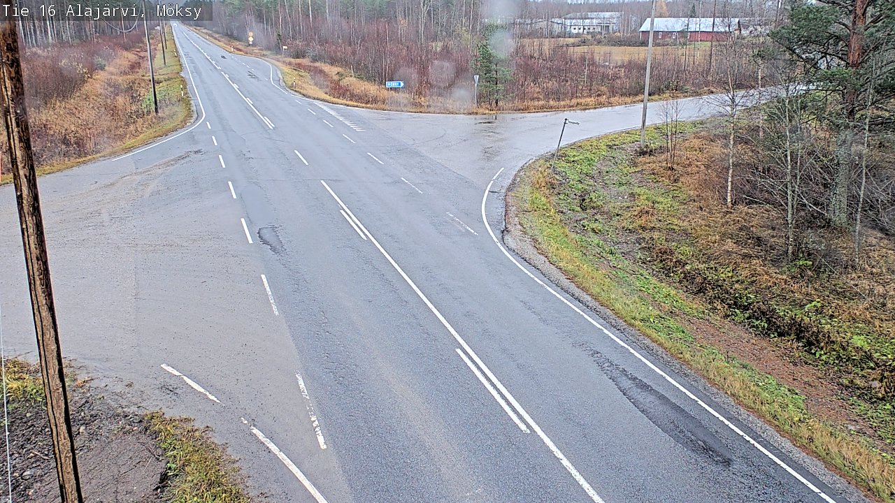 Weather Camera Image Väg 16 Alajärvi, Möksy, Alajärvi, Etelä-Pohjanmaa