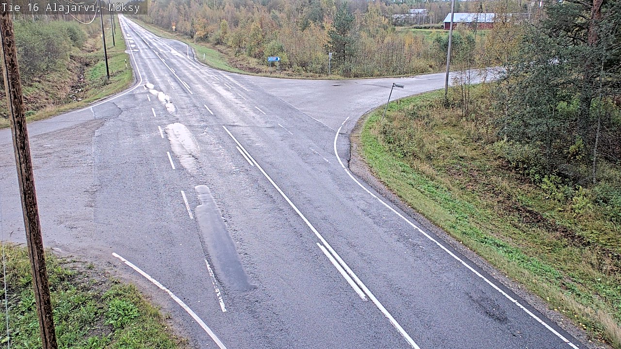 Weather Camera Image Road 16 Alajärvi, Möksy, Alajärvi, Etelä-Pohjanmaa