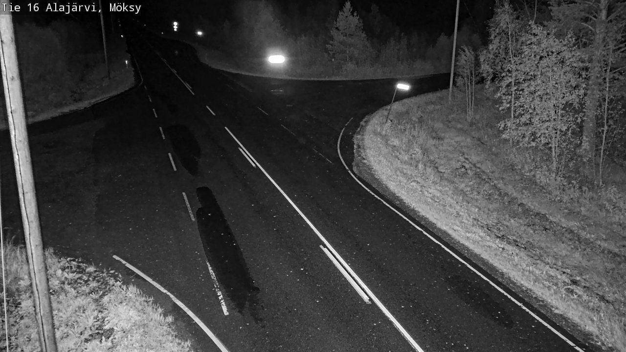 Weather Camera Image Väg 16 Alajärvi, Möksy, Alajärvi, Etelä-Pohjanmaa