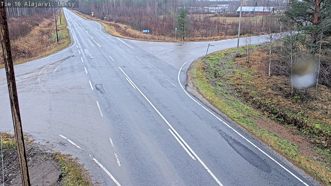 Weather Camera Image Väg 16 Alajärvi, Möksy, Alajärvi, Etelä-Pohjanmaa
