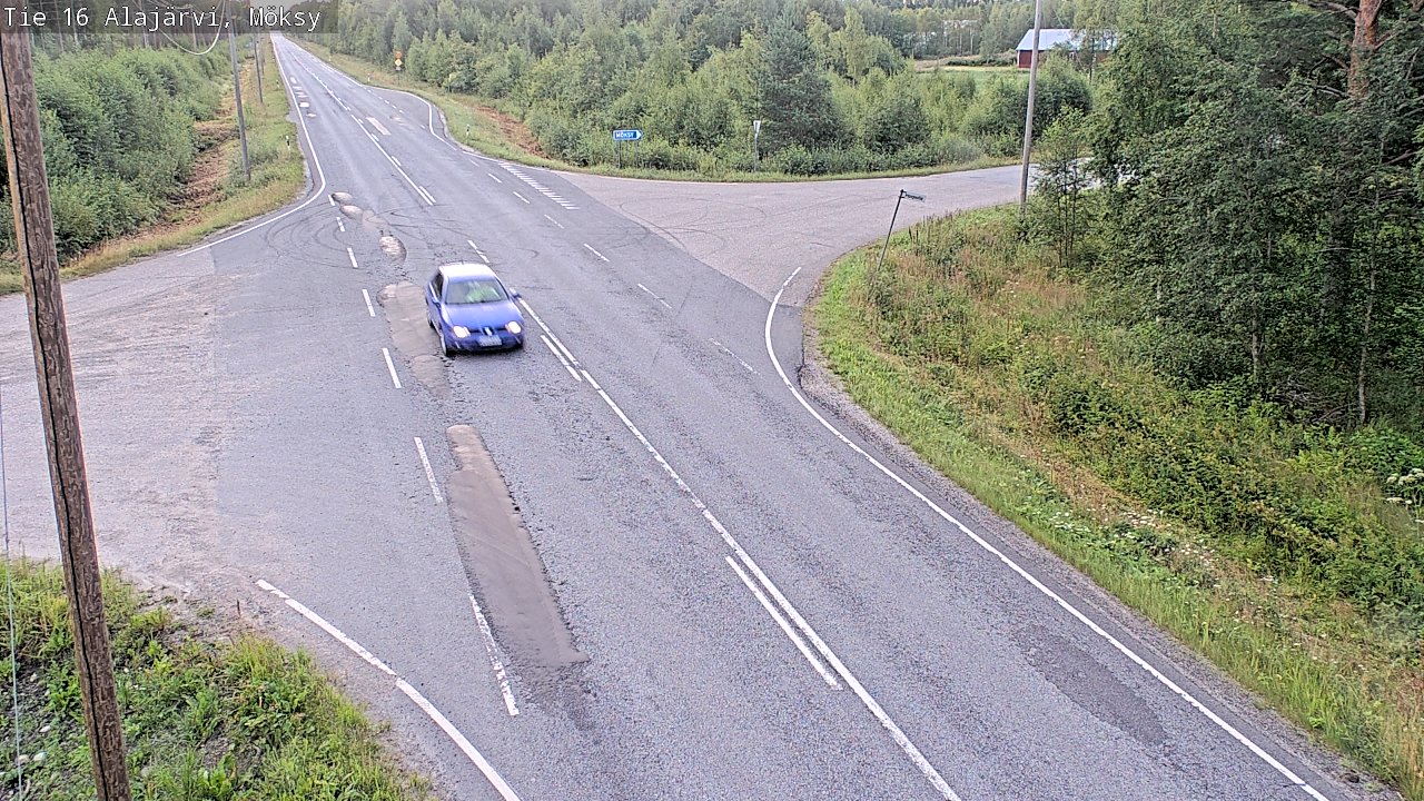 Weather Camera Image Road 16 Alajärvi, Möksy, Alajärvi, Etelä-Pohjanmaa
