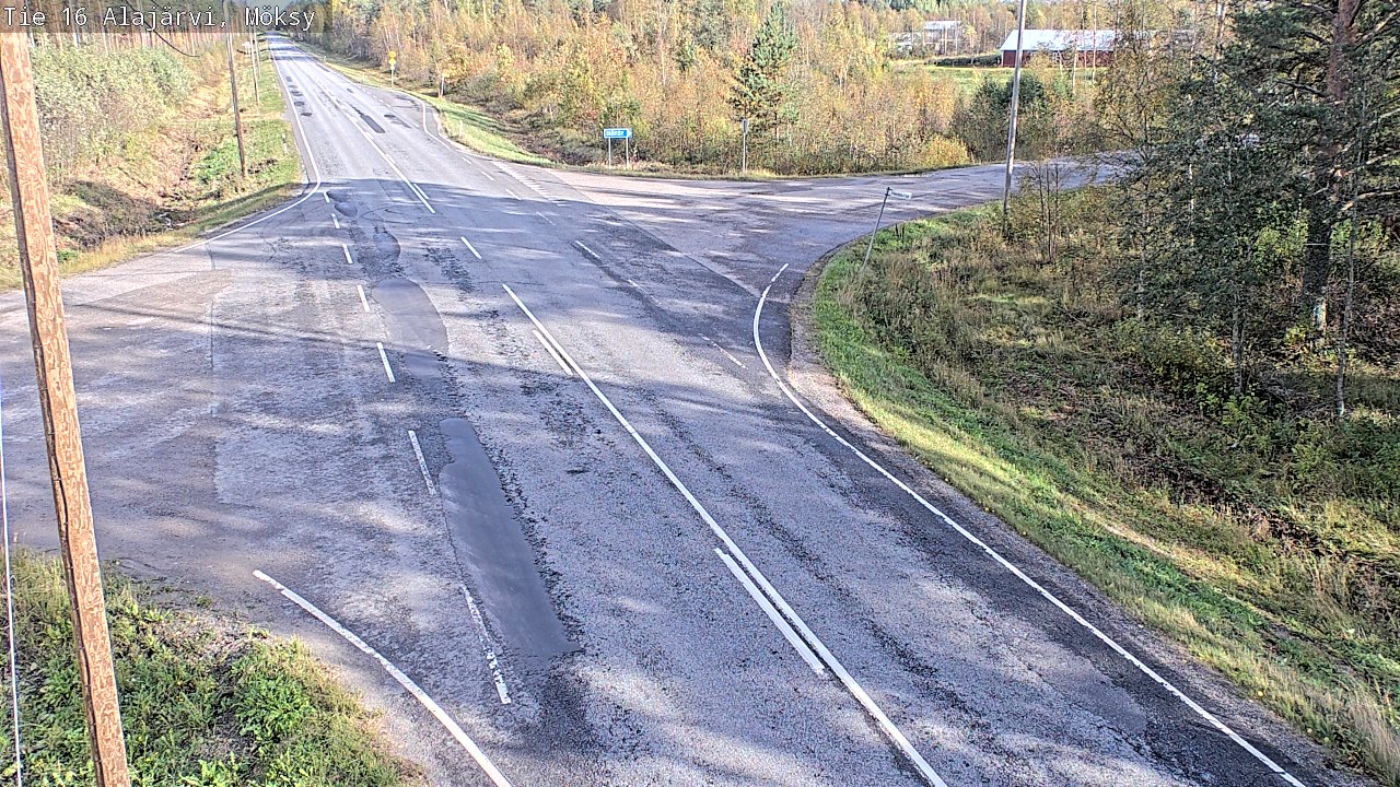 Weather Camera Image Väg 16 Alajärvi, Möksy, Alajärvi, Etelä-Pohjanmaa