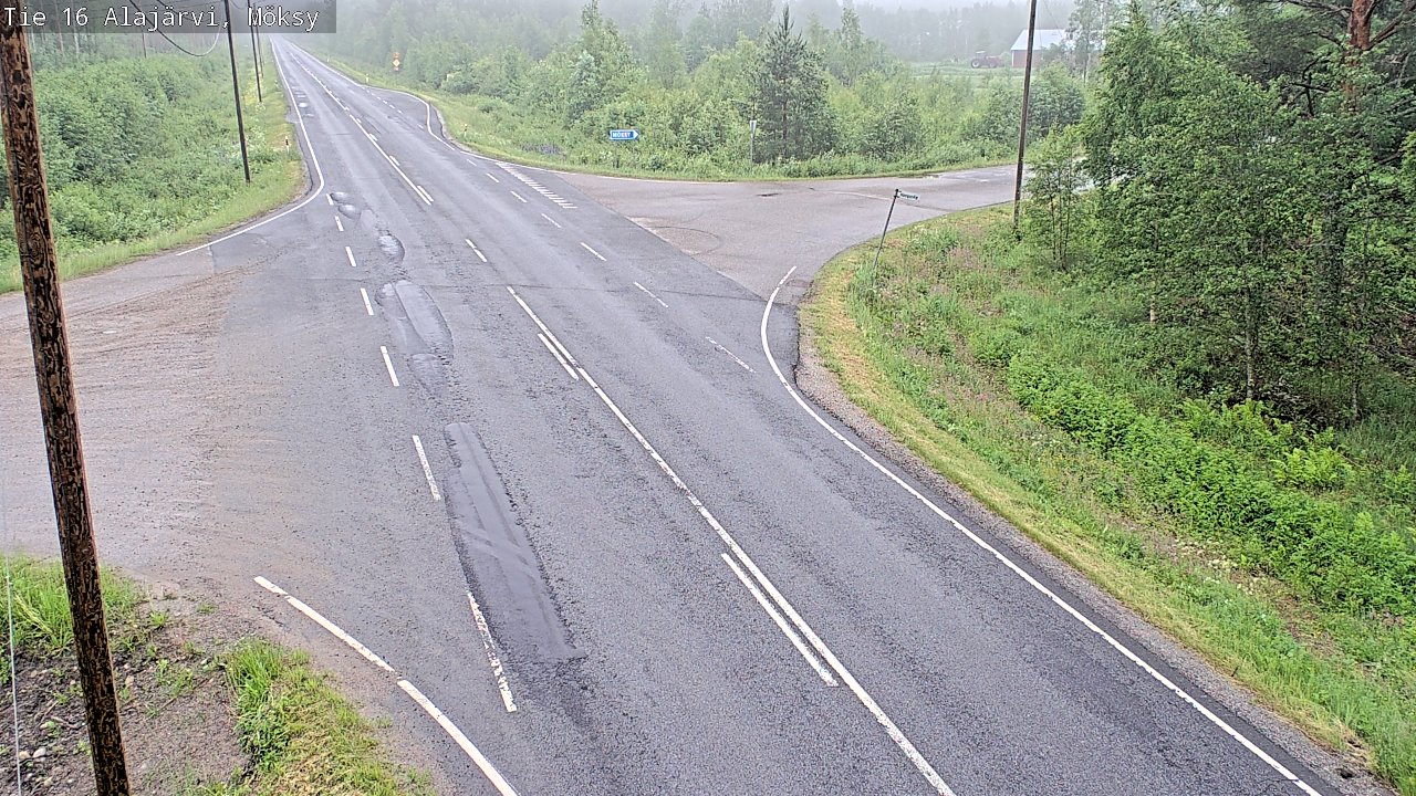 Weather Camera Image Väg 16 Alajärvi, Möksy, Alajärvi, Etelä-Pohjanmaa