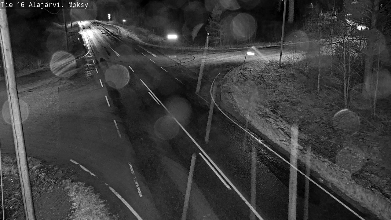 Weather Camera Image Väg 16 Alajärvi, Möksy, Alajärvi, Etelä-Pohjanmaa