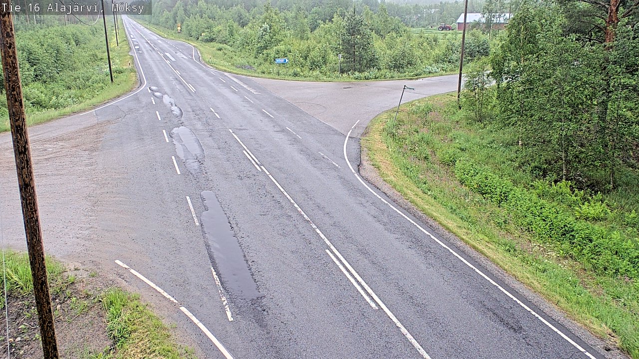 Weather Camera Image Väg 16 Alajärvi, Möksy, Alajärvi, Etelä-Pohjanmaa