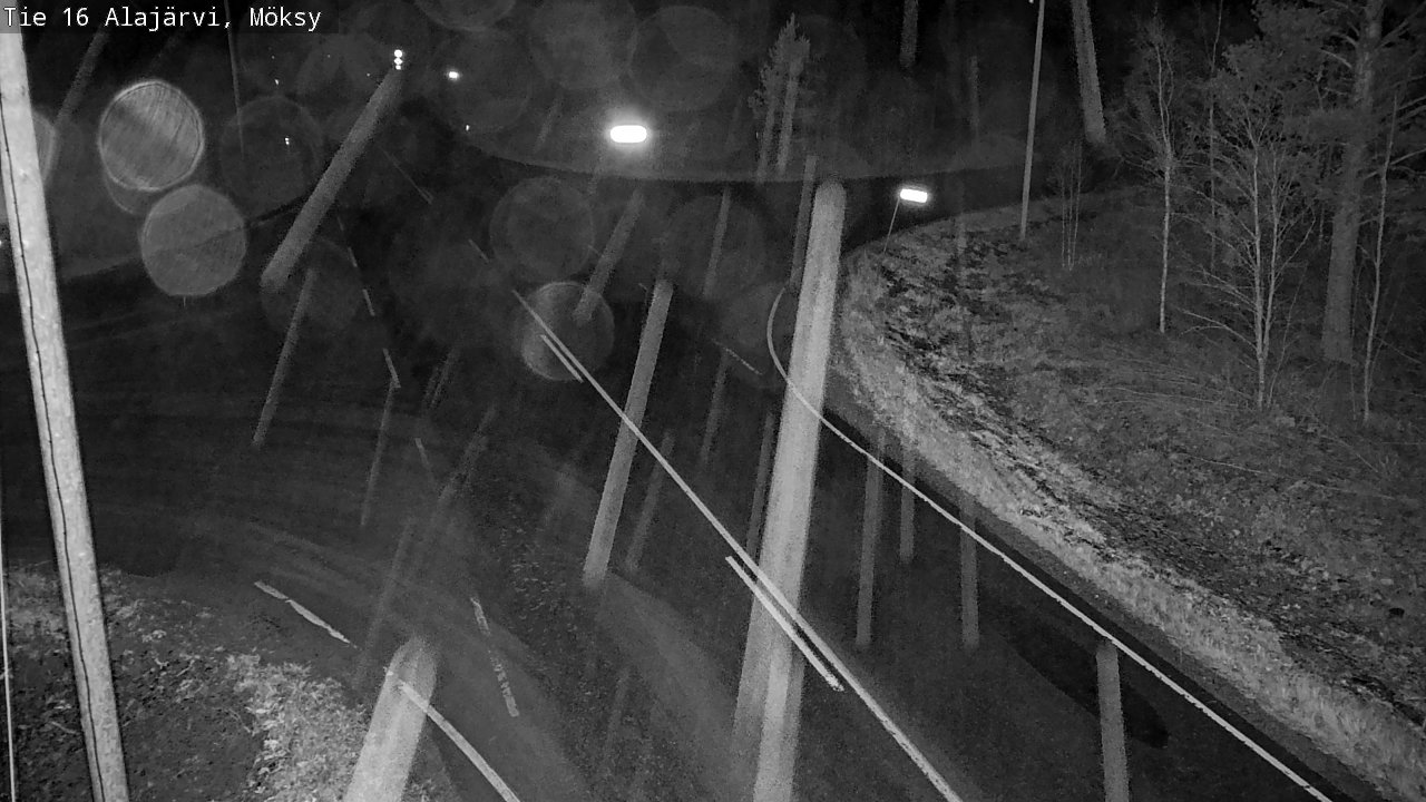 Weather Camera Image Väg 16 Alajärvi, Möksy, Alajärvi, Etelä-Pohjanmaa