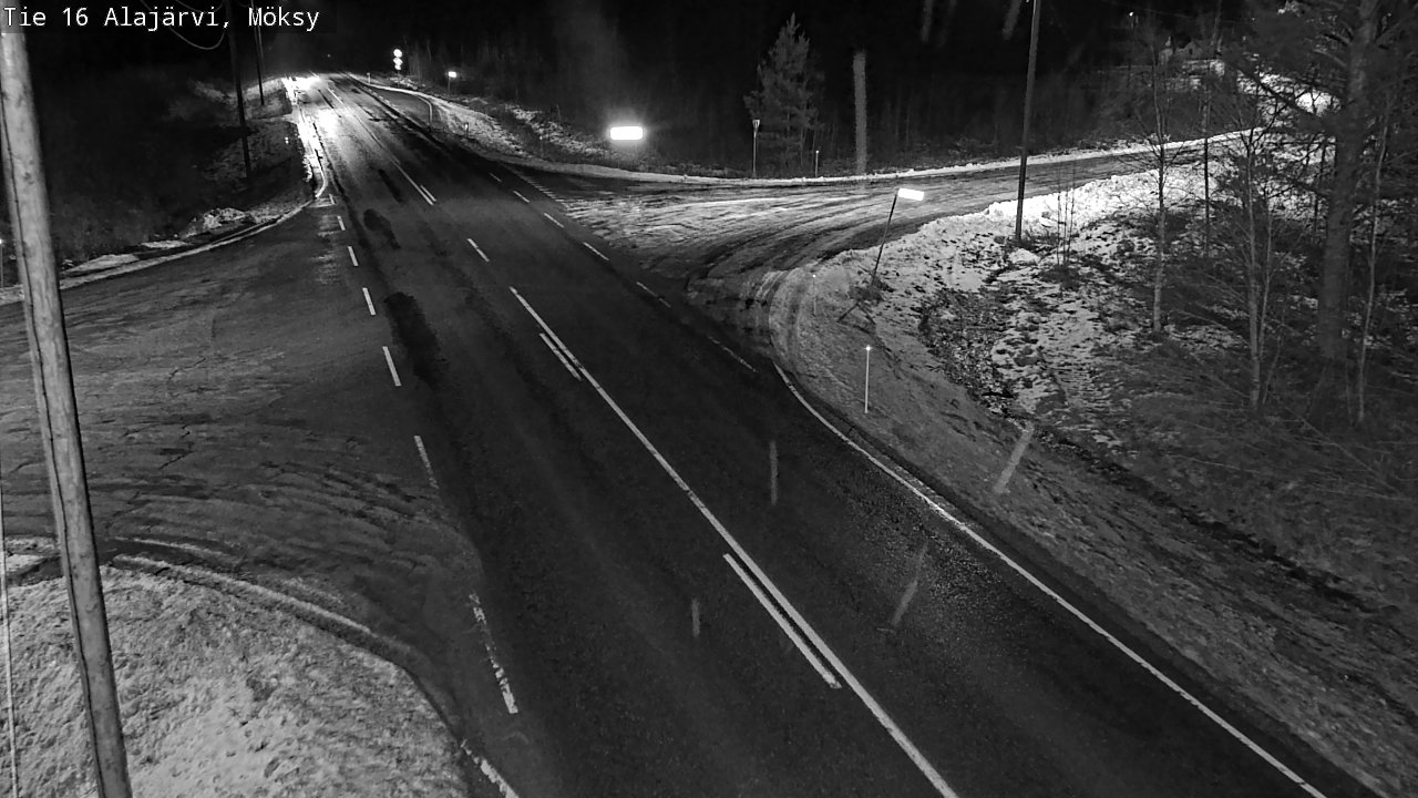 Weather Camera Image Road 16 Alajärvi, Möksy, Alajärvi, Etelä-Pohjanmaa
