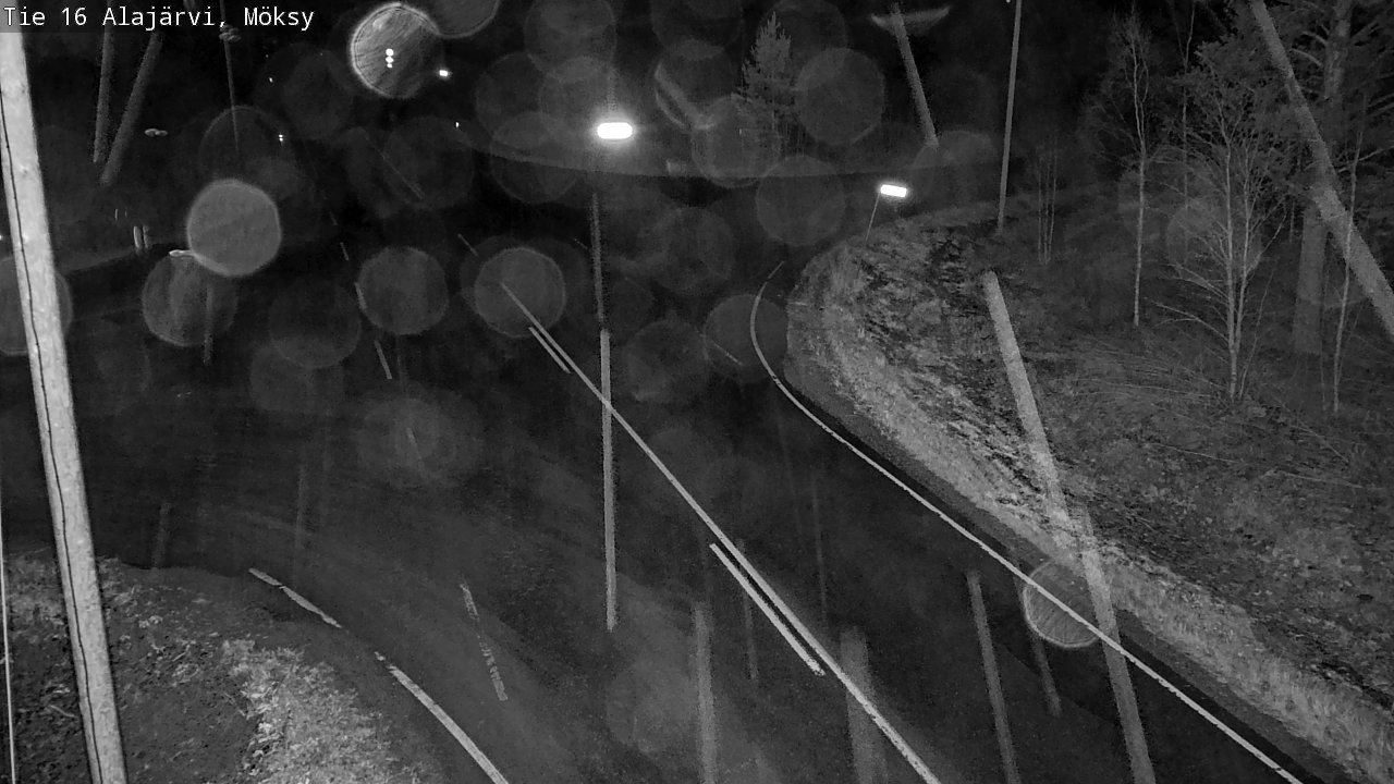 Weather Camera Image Väg 16 Alajärvi, Möksy, Alajärvi, Etelä-Pohjanmaa