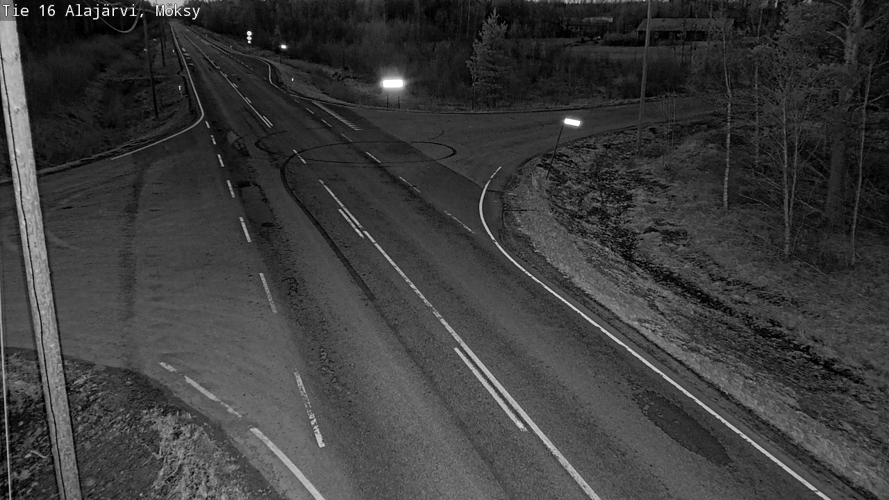 Weather Camera Image Väg 16 Alajärvi, Möksy, Alajärvi, Etelä-Pohjanmaa