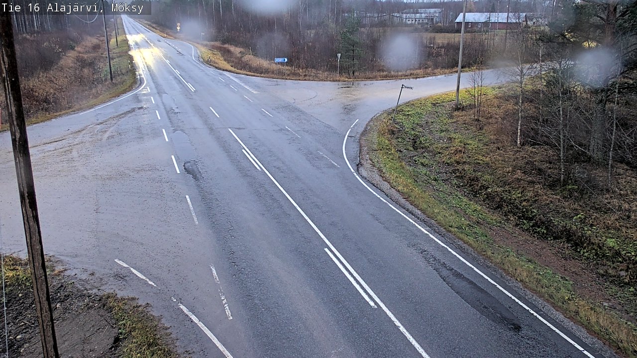 Weather Camera Image Väg 16 Alajärvi, Möksy, Alajärvi, Etelä-Pohjanmaa