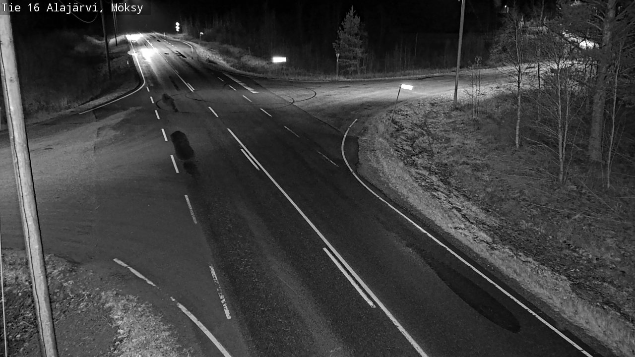 Weather Camera Image Road 16 Alajärvi, Möksy, Alajärvi, Etelä-Pohjanmaa