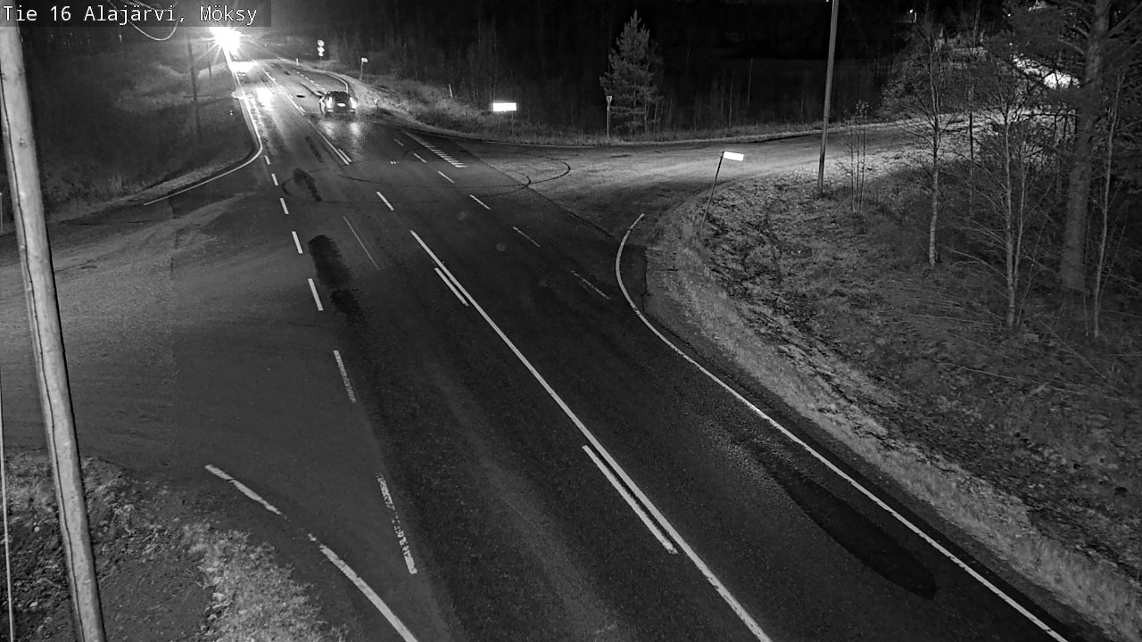 Weather Camera Image Road 16 Alajärvi, Möksy, Alajärvi, Etelä-Pohjanmaa
