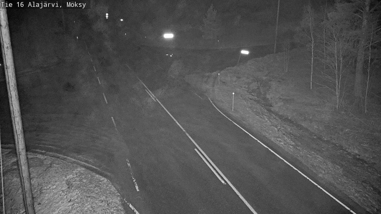 Weather Camera Image Road 16 Alajärvi, Möksy, Alajärvi, Etelä-Pohjanmaa
