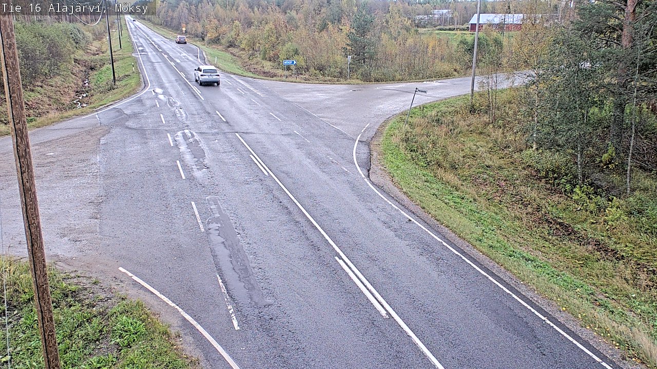 Weather Camera Image Road 16 Alajärvi, Möksy, Alajärvi, Etelä-Pohjanmaa