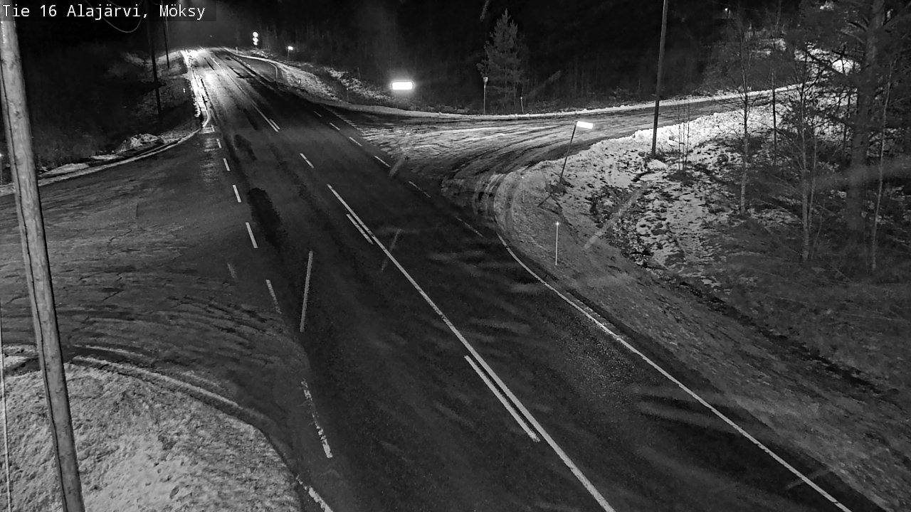 Weather Camera Image Road 16 Alajärvi, Möksy, Alajärvi, Etelä-Pohjanmaa
