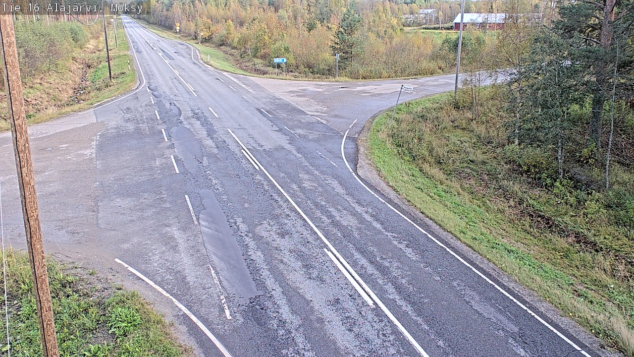 Weather Camera Image Väg 16 Alajärvi, Möksy, Alajärvi, Etelä-Pohjanmaa