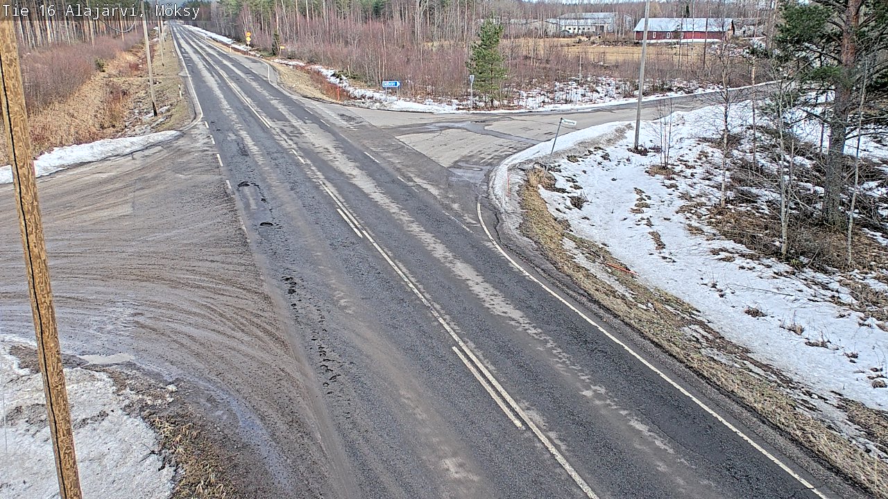 Weather Camera Image Road 16 Alajärvi, Möksy, Alajärvi, Etelä-Pohjanmaa