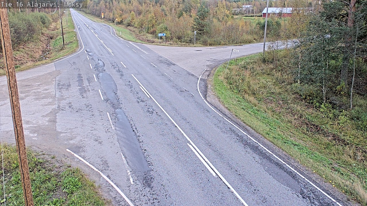 Weather Camera Image Väg 16 Alajärvi, Möksy, Alajärvi, Etelä-Pohjanmaa