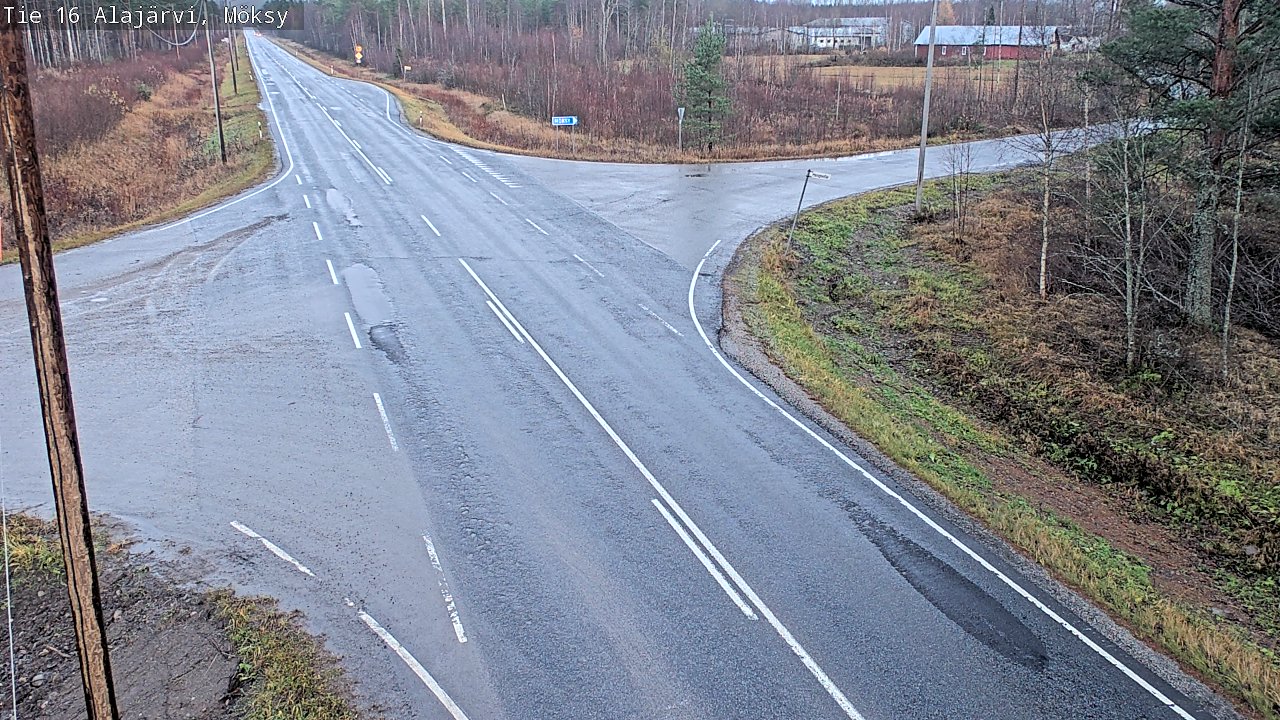 Weather Camera Image Väg 16 Alajärvi, Möksy, Alajärvi, Etelä-Pohjanmaa