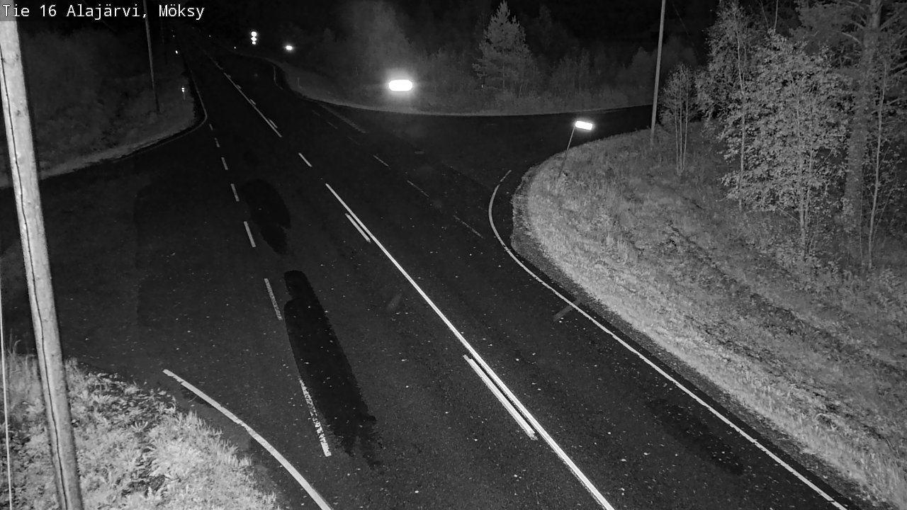 Weather Camera Image Väg 16 Alajärvi, Möksy, Alajärvi, Etelä-Pohjanmaa