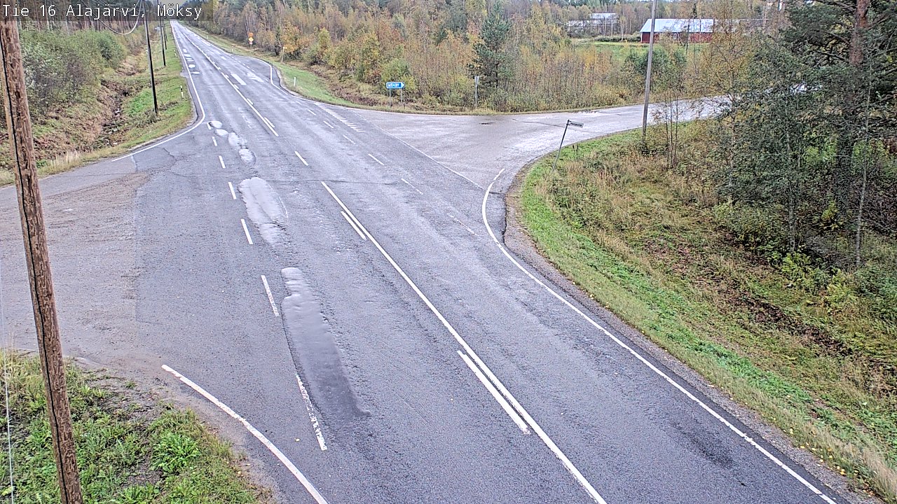 Weather Camera Image Väg 16 Alajärvi, Möksy, Alajärvi, Etelä-Pohjanmaa