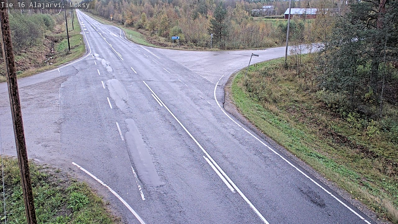Weather Camera Image Väg 16 Alajärvi, Möksy, Alajärvi, Etelä-Pohjanmaa
