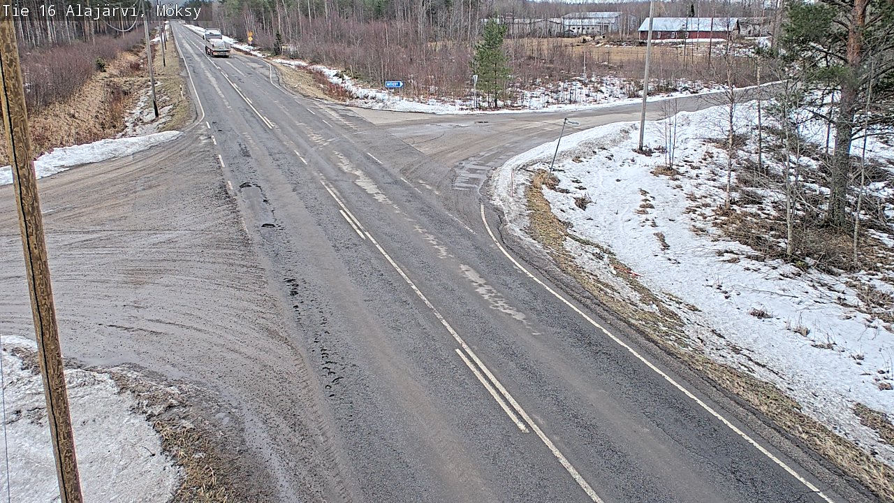 Weather Camera Image Väg 16 Alajärvi, Möksy, Alajärvi, Etelä-Pohjanmaa