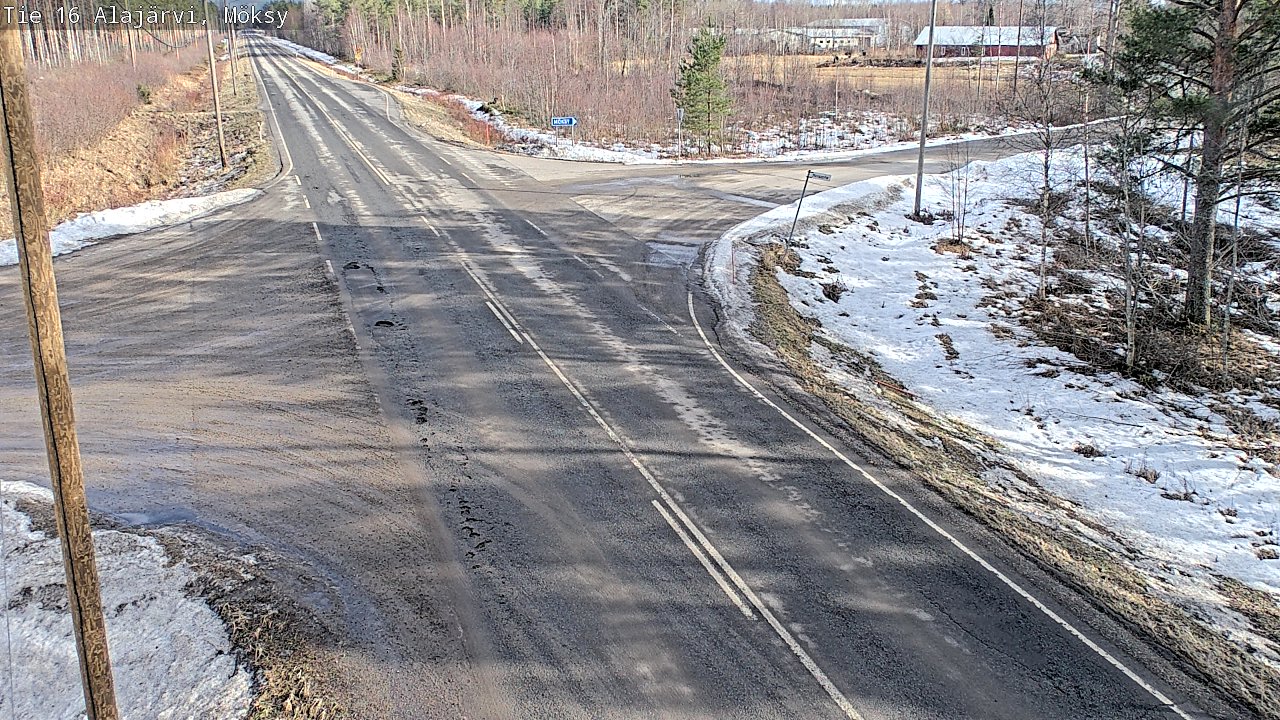 Weather Camera Image Väg 16 Alajärvi, Möksy, Alajärvi, Etelä-Pohjanmaa