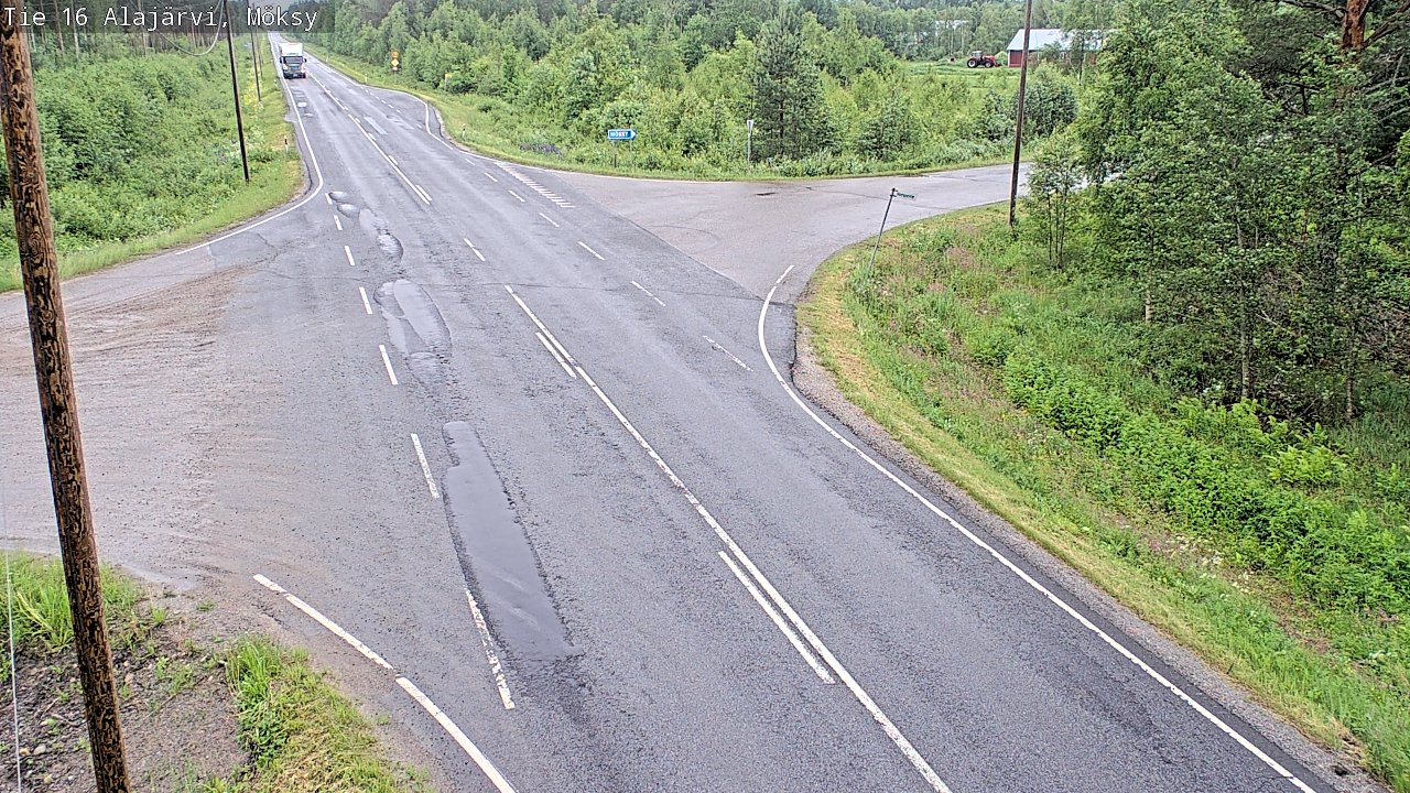 Weather Camera Image Väg 16 Alajärvi, Möksy, Alajärvi, Etelä-Pohjanmaa