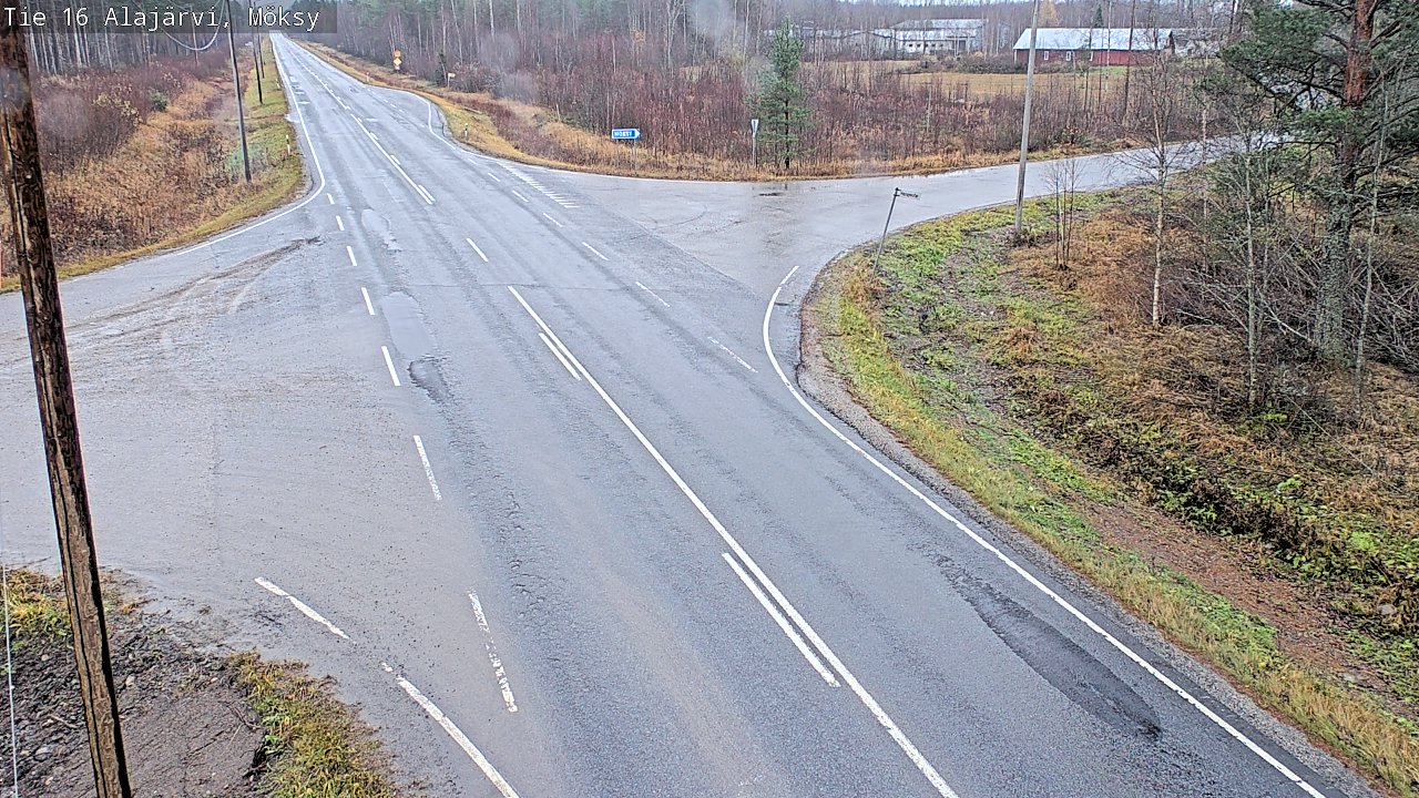Weather Camera Image Väg 16 Alajärvi, Möksy, Alajärvi, Etelä-Pohjanmaa