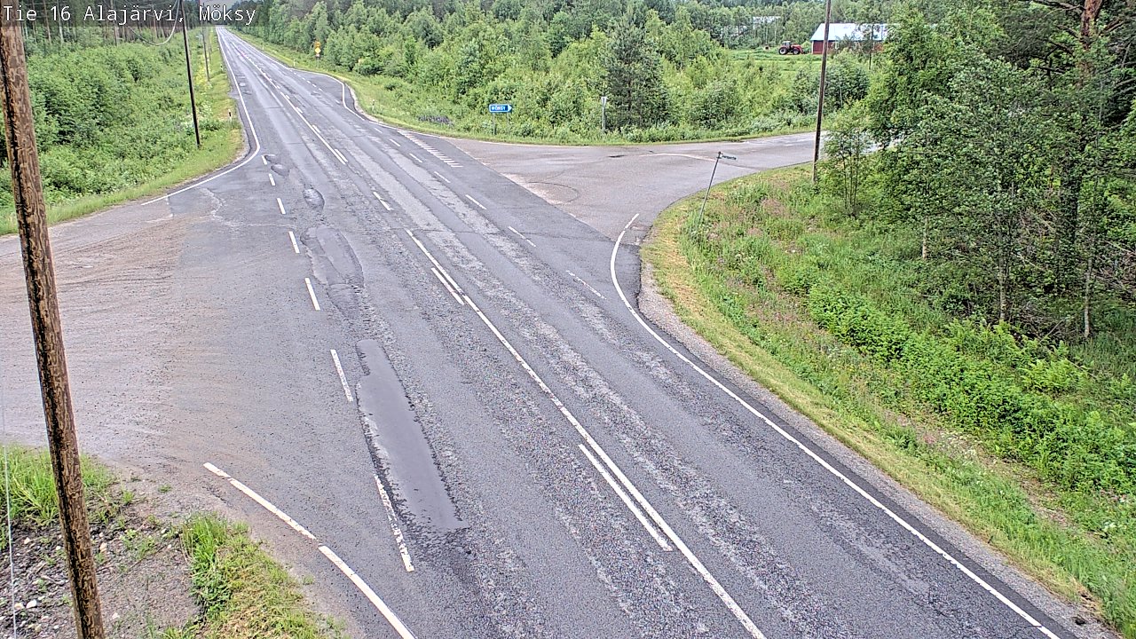 Weather Camera Image Road 16 Alajärvi, Möksy, Alajärvi, Etelä-Pohjanmaa