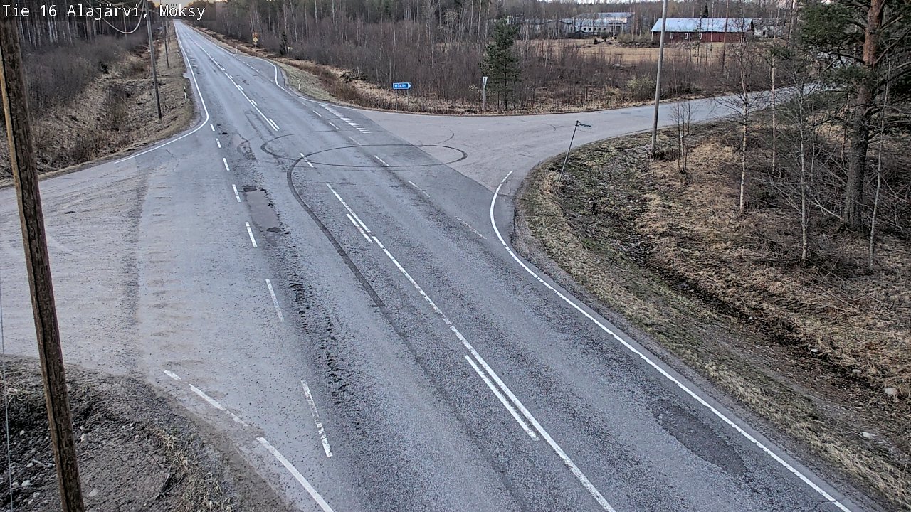 Weather Camera Image Väg 16 Alajärvi, Möksy, Alajärvi, Etelä-Pohjanmaa