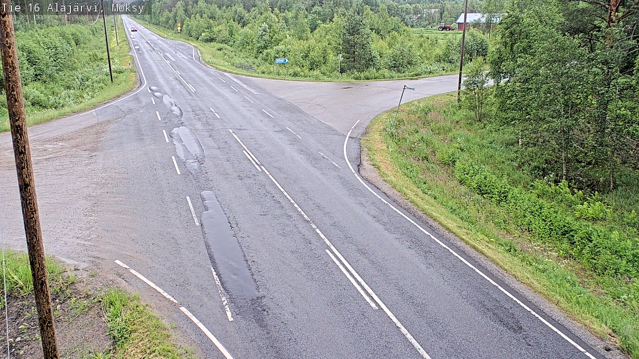 Weather Camera Image Väg 16 Alajärvi, Möksy, Alajärvi, Etelä-Pohjanmaa