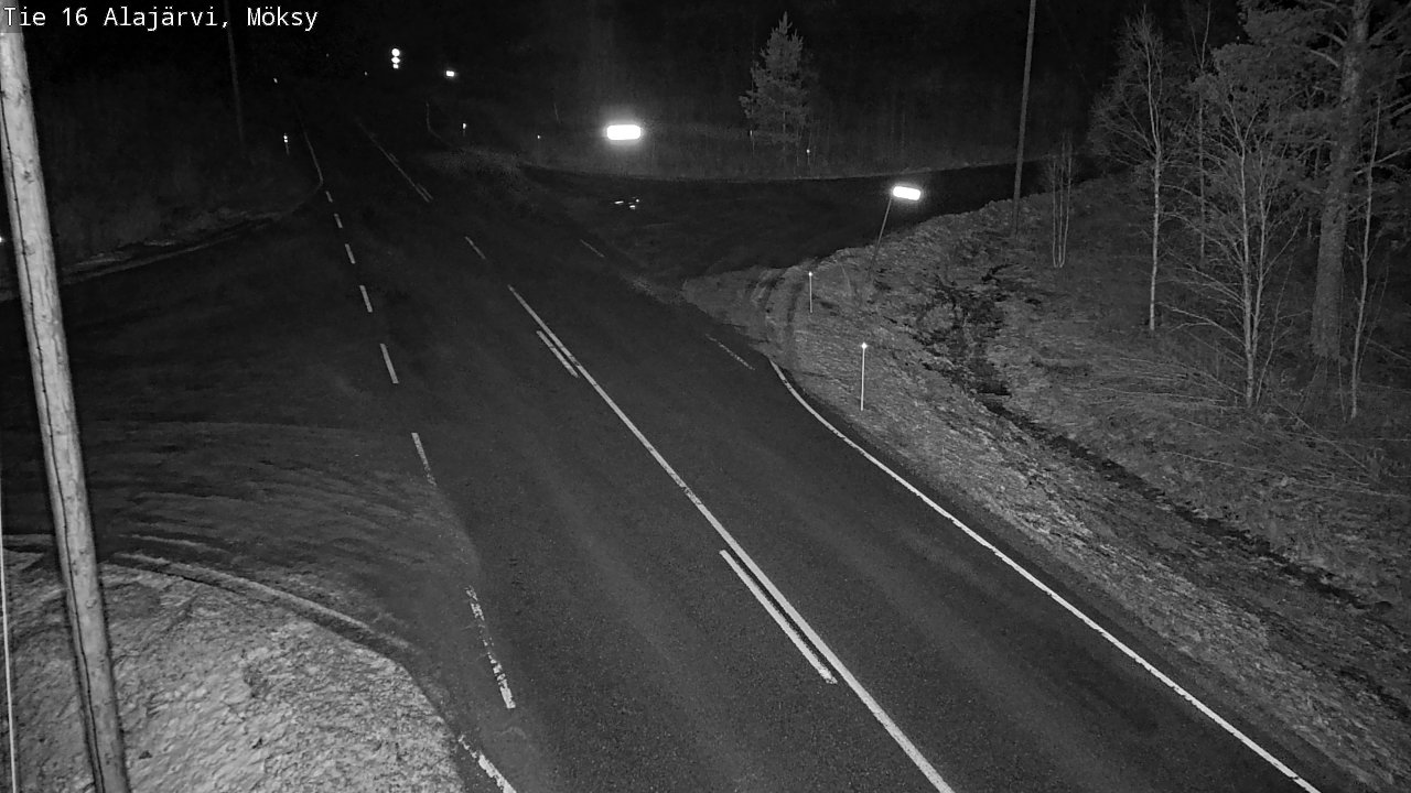 Weather Camera Image Road 16 Alajärvi, Möksy, Alajärvi, Etelä-Pohjanmaa