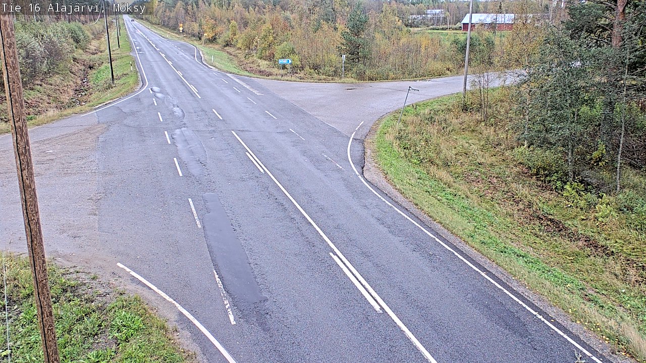 Weather Camera Image Road 16 Alajärvi, Möksy, Alajärvi, Etelä-Pohjanmaa