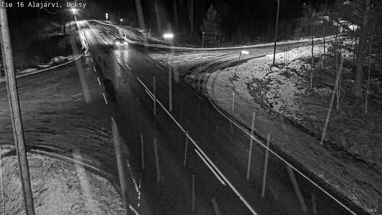 Weather Camera Image Road 16 Alajärvi, Möksy, Alajärvi, Etelä-Pohjanmaa