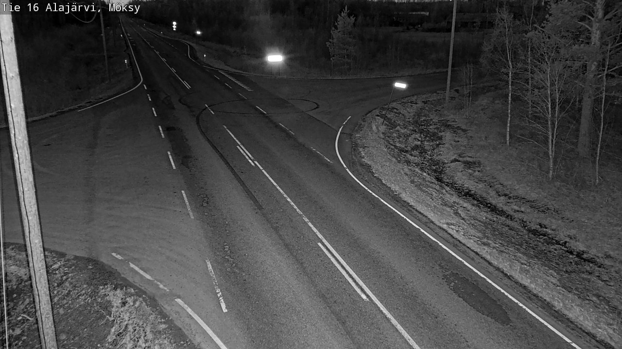 Weather Camera Image Väg 16 Alajärvi, Möksy, Alajärvi, Etelä-Pohjanmaa