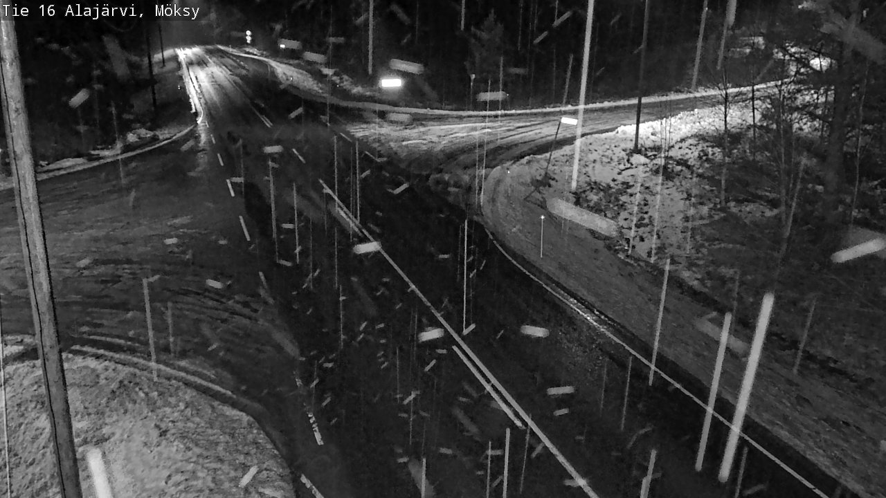 Weather Camera Image Road 16 Alajärvi, Möksy, Alajärvi, Etelä-Pohjanmaa