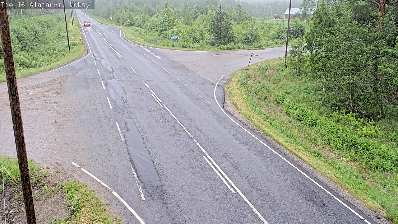 Weather Camera Image Road 16 Alajärvi, Möksy, Alajärvi, Etelä-Pohjanmaa