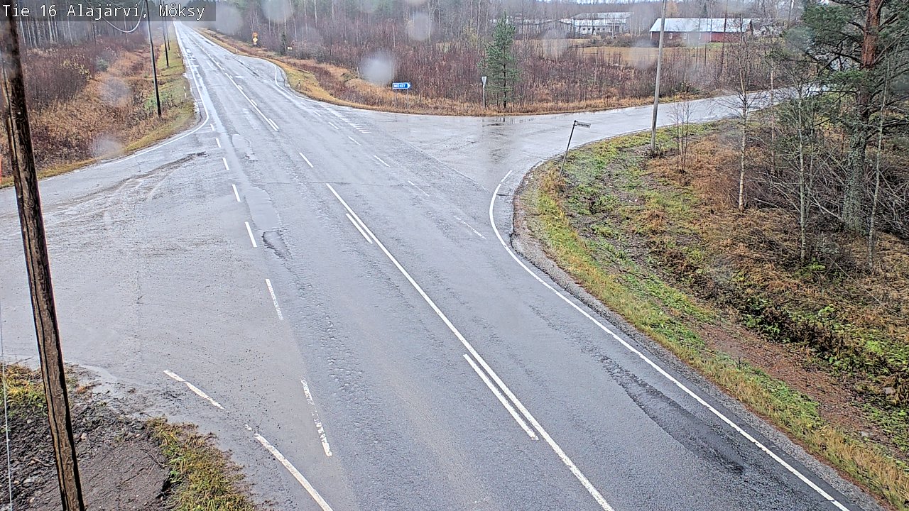 Weather Camera Image Väg 16 Alajärvi, Möksy, Alajärvi, Etelä-Pohjanmaa