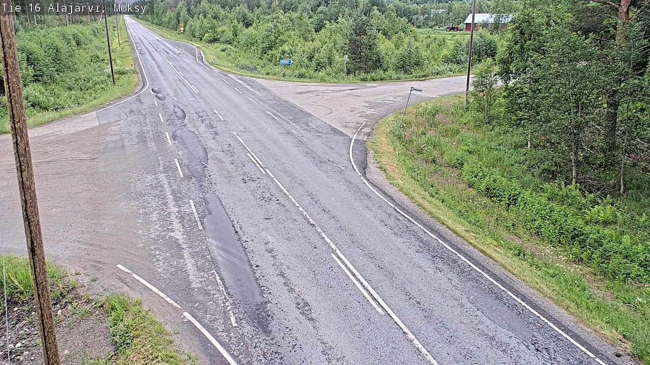 Weather Camera Image Road 16 Alajärvi, Möksy, Alajärvi, Etelä-Pohjanmaa