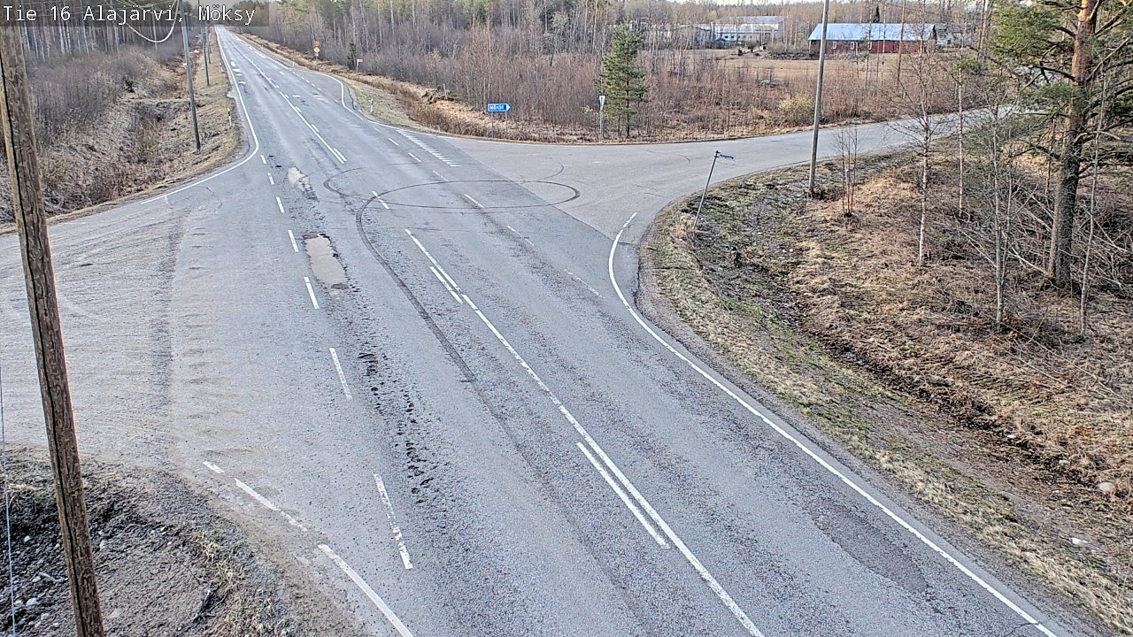 Weather Camera Image Road 16 Alajärvi, Möksy, Alajärvi, Etelä-Pohjanmaa