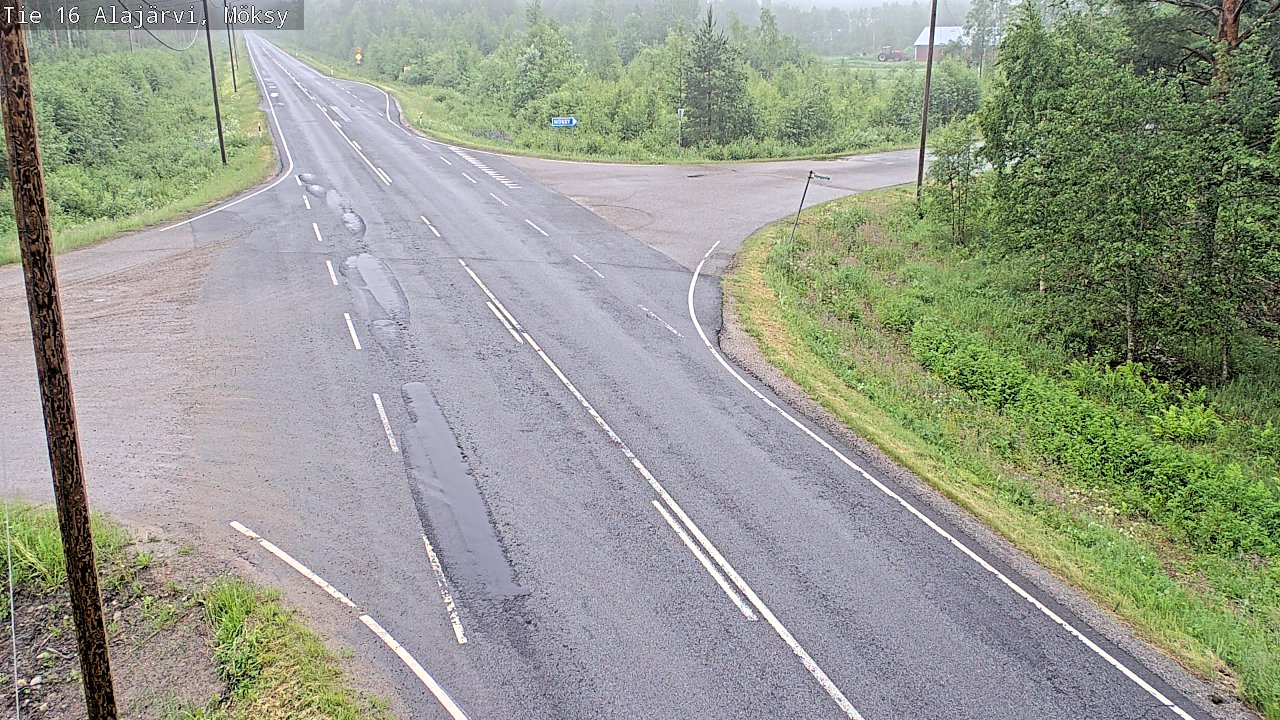 Weather Camera Image Väg 16 Alajärvi, Möksy, Alajärvi, Etelä-Pohjanmaa
