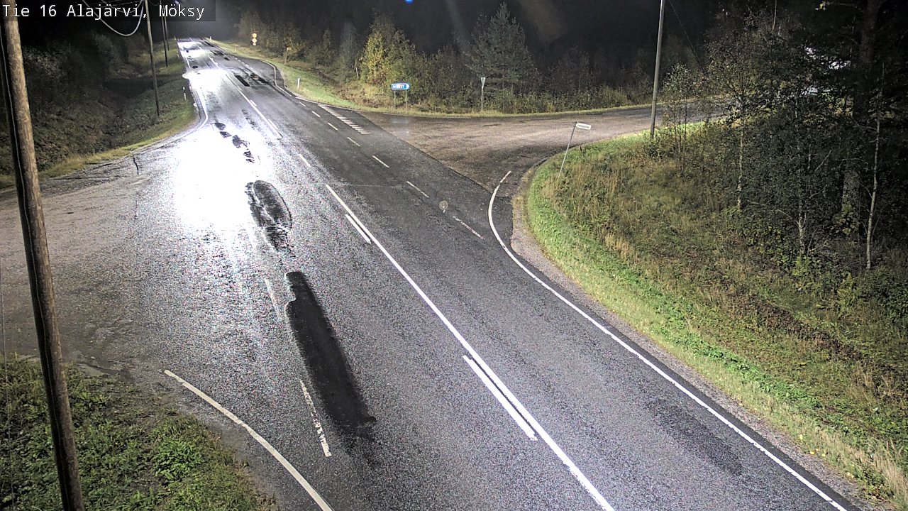 Weather Camera Image Väg 16 Alajärvi, Möksy, Alajärvi, Etelä-Pohjanmaa
