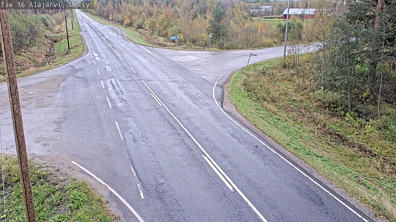 Weather Camera Image Road 16 Alajärvi, Möksy, Alajärvi, Etelä-Pohjanmaa