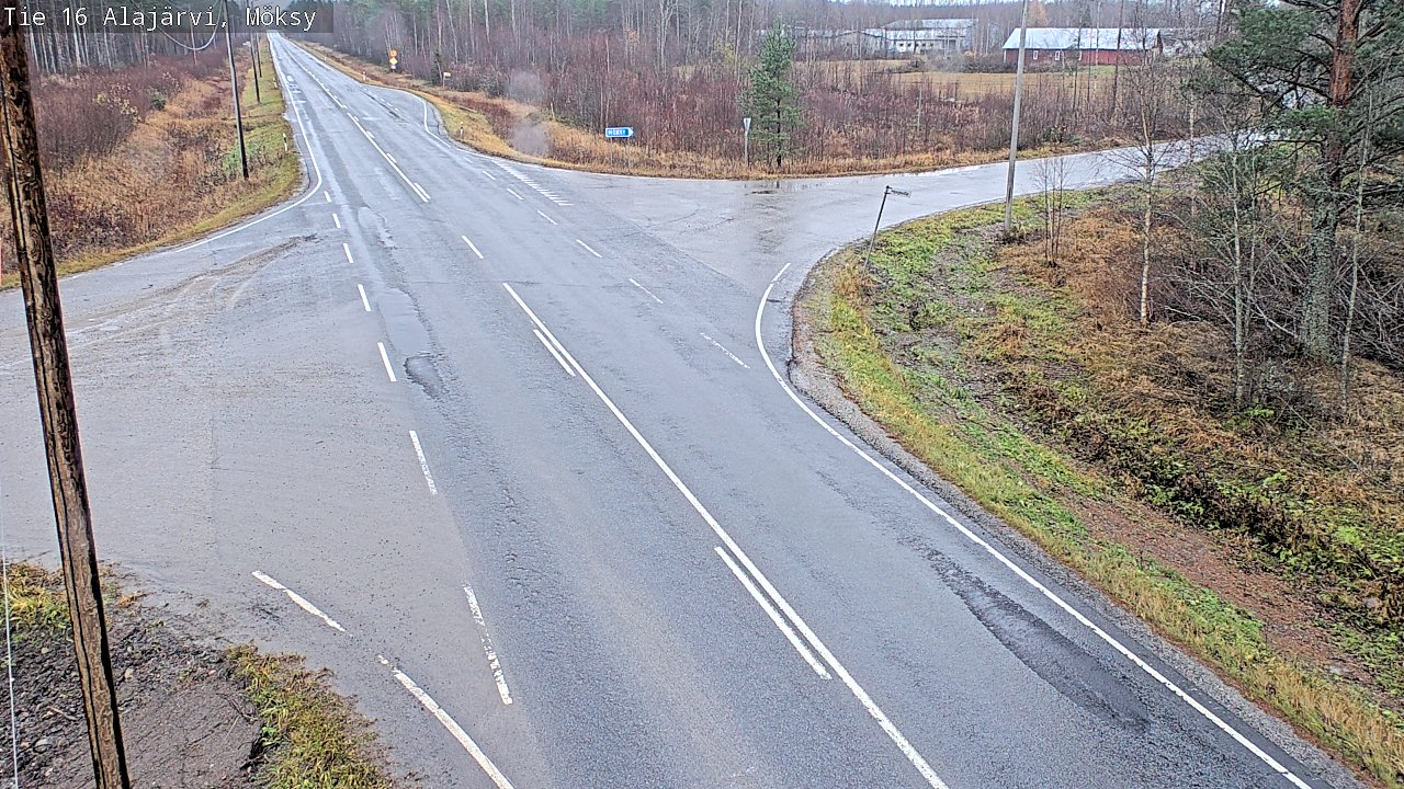 Weather Camera Image Väg 16 Alajärvi, Möksy, Alajärvi, Etelä-Pohjanmaa