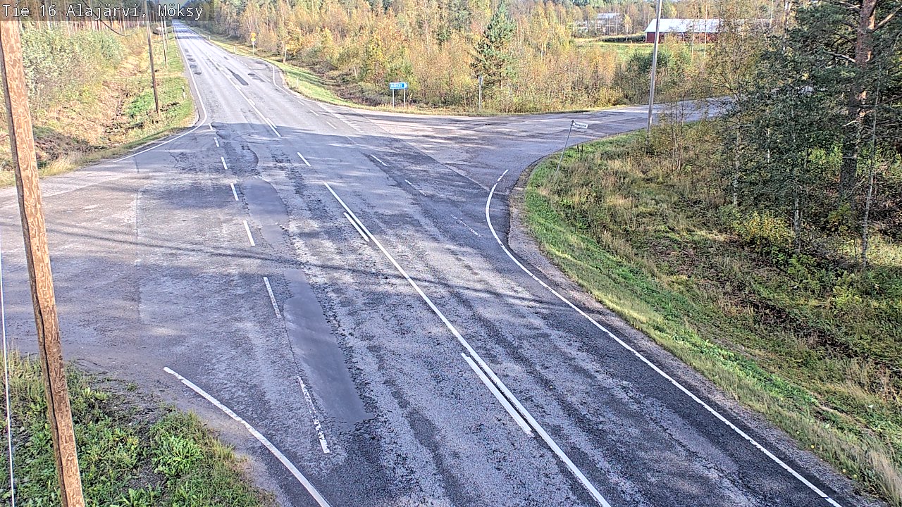 Weather Camera Image Väg 16 Alajärvi, Möksy, Alajärvi, Etelä-Pohjanmaa
